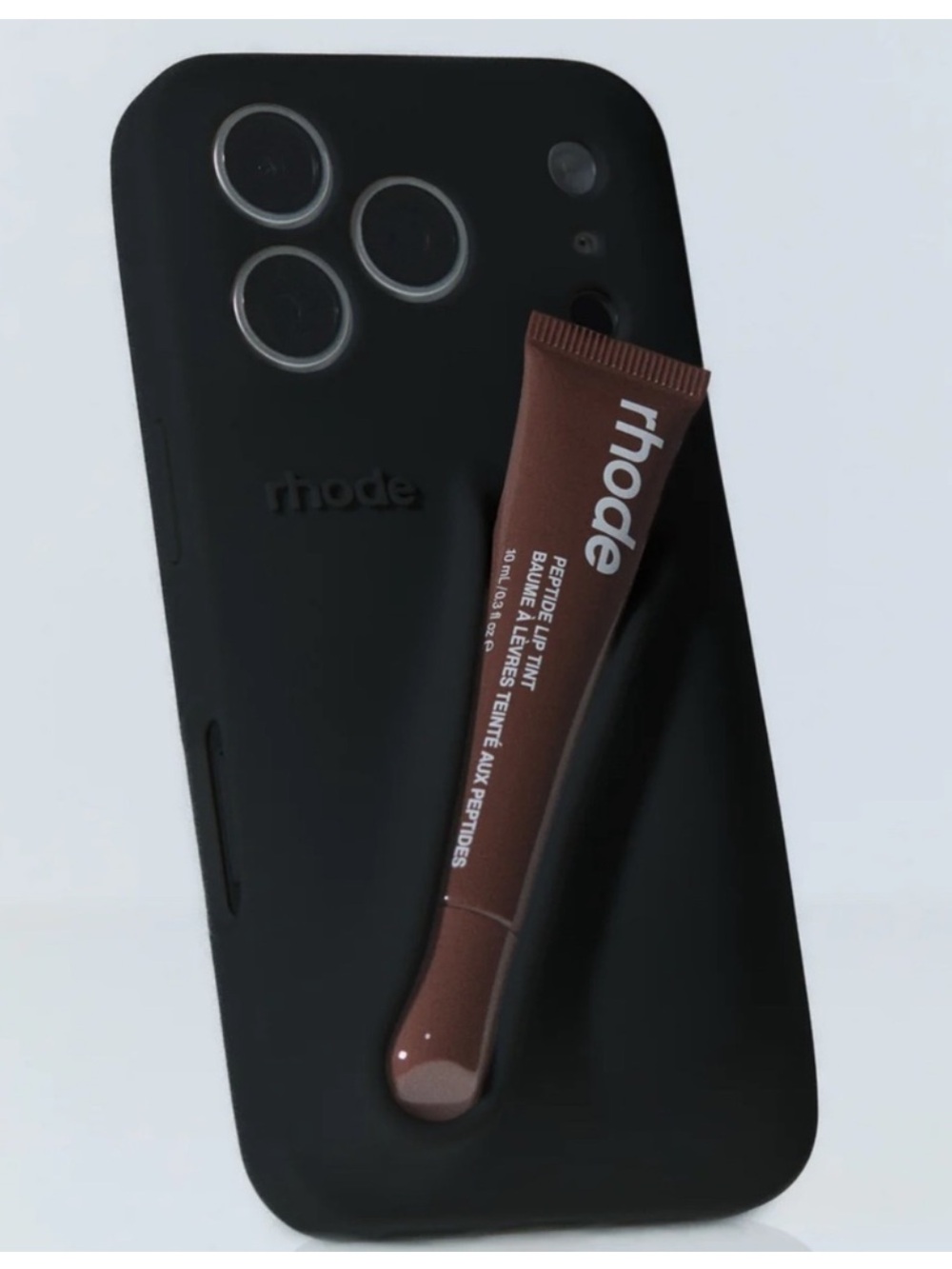 RHODE Black Phone Case with Lip Holder Viral Tiktok famous case